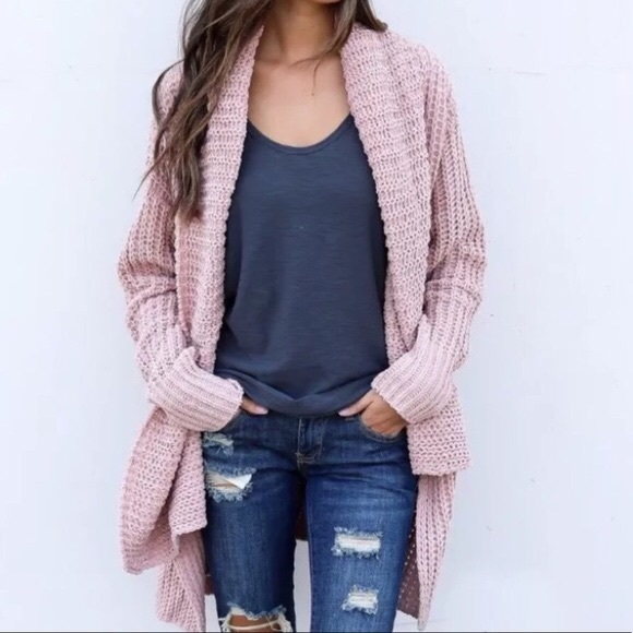 pol chenille cardigan
